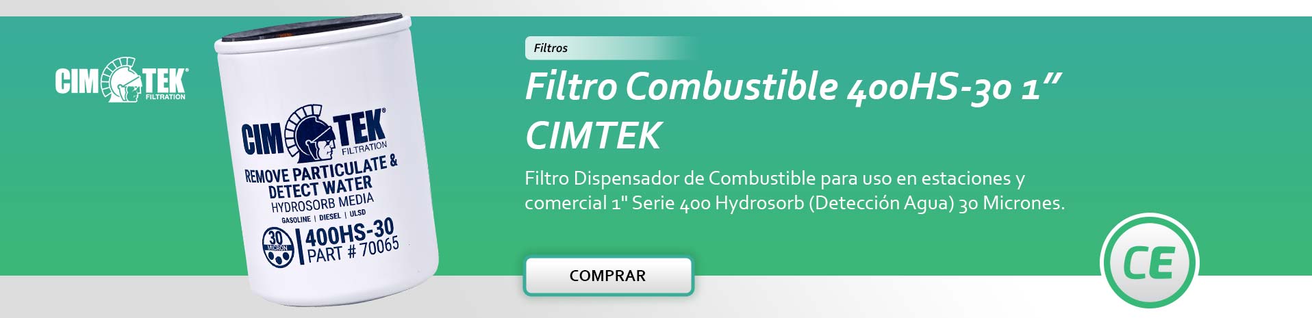 Filtros CIMTEK Dispensadores Estaciones de Combustible  -  Combustible Ecológicos